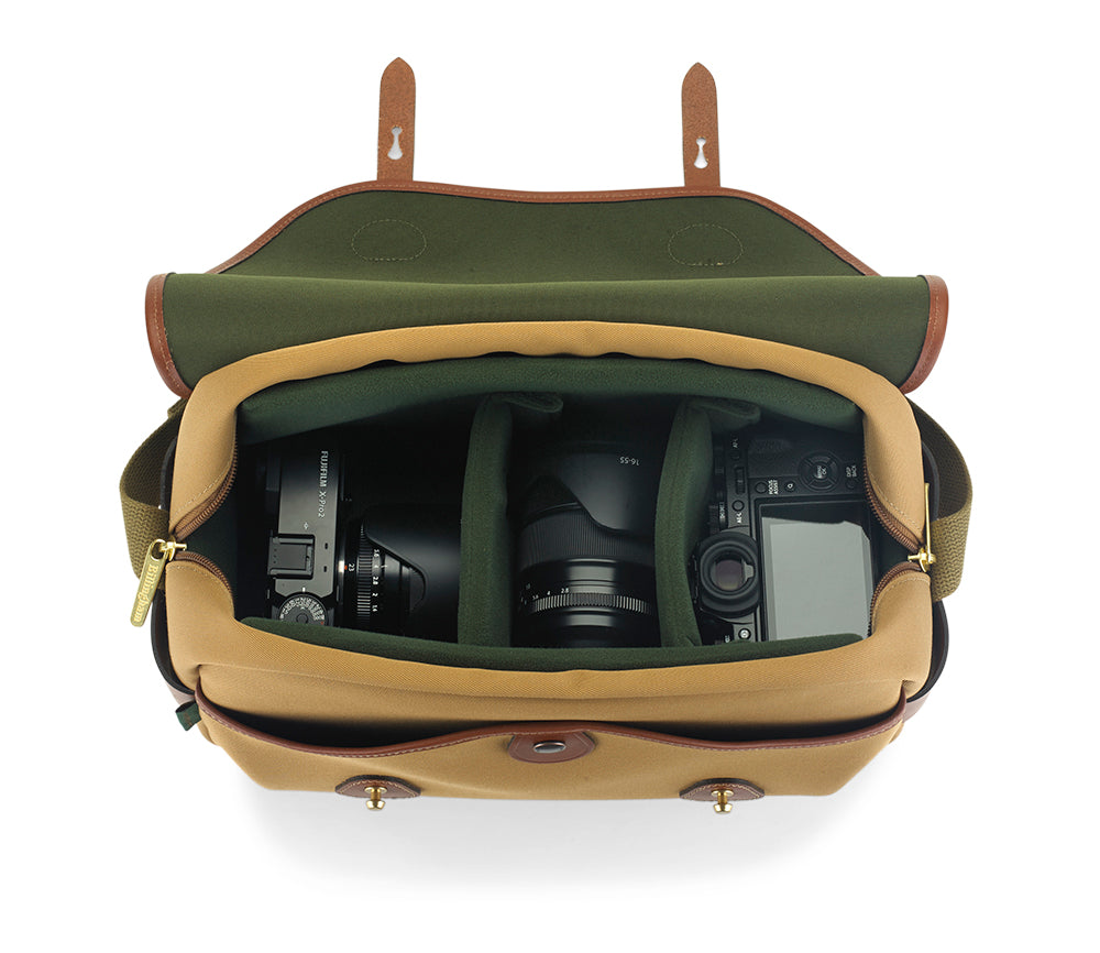 Shop S4 Camera Bag - Sage FibreNyte / Chocolate Leather in australian