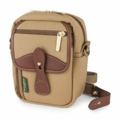 Shop Compact Stowaway - Khaki Canvas / Tan Leather in australian