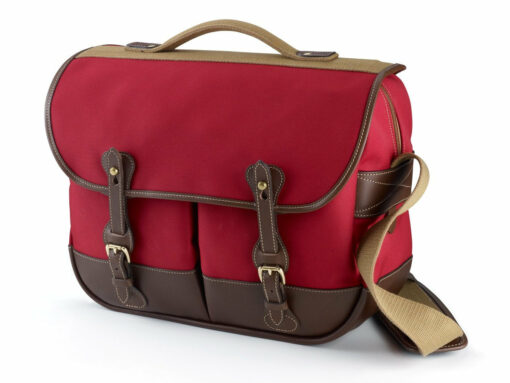 Shop Eventer Camera/Laptop Bag - Burgundy Canvas / Chocolate Leather in australian