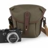 Shop Galbin Binocular Case - 8 / Sage FibreNyte / Chocolate Leather in australian