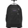 Shop JANSPORT Driver 8 Rolling Backpack - Black in australian