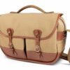 Shop Mini Eventer Camera/Tablet Bag - Khaki Canvas / Tan Leather in australian