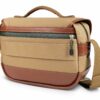 Shop Mini Eventer Camera/Tablet Bag - Khaki Canvas / Tan Leather in australian