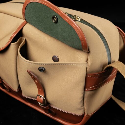 Shop Mini Eventer Camera/Tablet Bag - Khaki Canvas / Tan Leather in australian