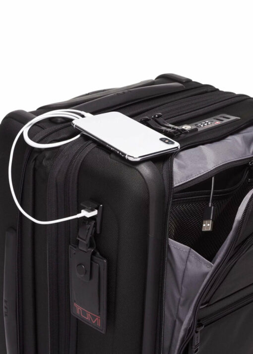 Shop Alpha 3 International Expandable 4 Wheeled Carry-On - Black in australian