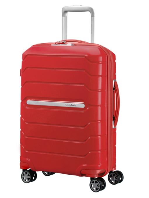 Shop FLUX Expandable Cabin Suitcase 55cm (4 Wheel) - Red in australian