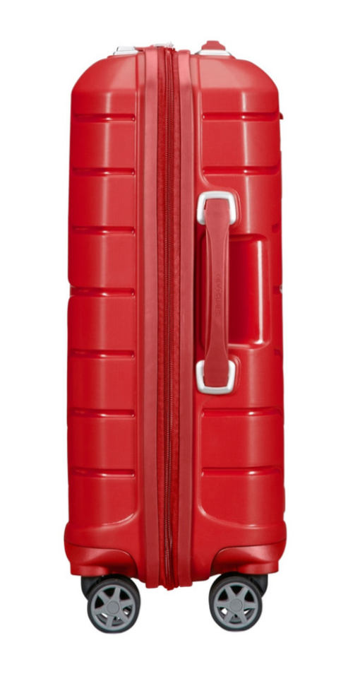 Shop FLUX Expandable Cabin Suitcase 55cm (4 Wheel) - Red in australian