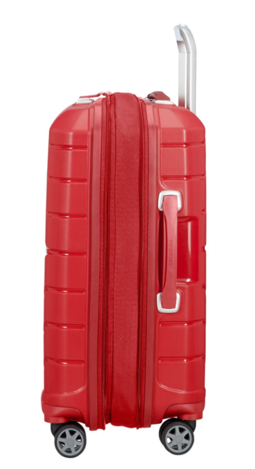 Shop FLUX Expandable Cabin Suitcase 55cm (4 Wheel) - Red in australian