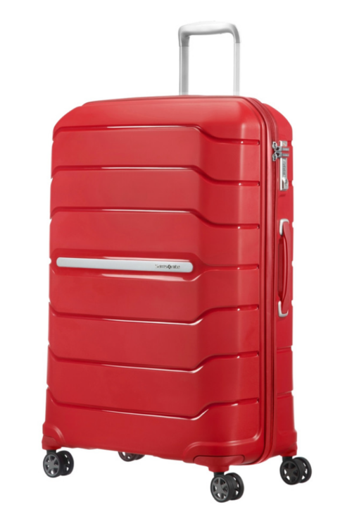 Shop FLUX 4 Expandable Suitcase 75cm (4 Wheel) - Red in australian