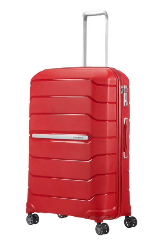 Shop FLUX 4 Expandable Suitcase 75cm (4 Wheel) - Red in australian