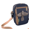 Shop Airline Stowaway - Navy Canvas / Chocolate Leather in australian