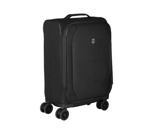 Shop CROSSLIGHT Frequent Flyer Softside Carry-On - Black in australian