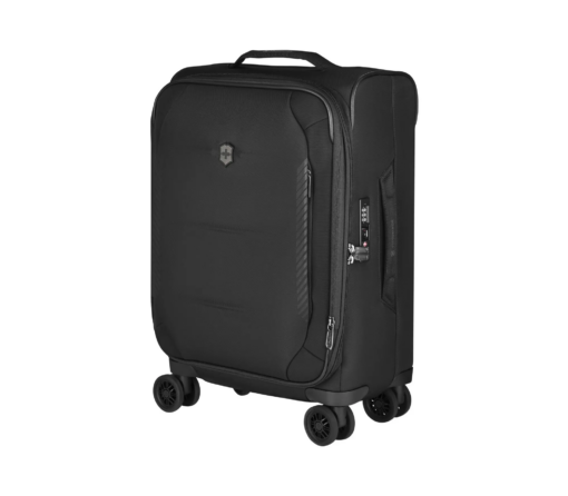 Shop CROSSLIGHT Frequent Flyer Softside Carry-On - Black in australian