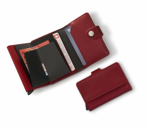 Shop ALTIUS Secrid Leather Card Wallet - Red in australian