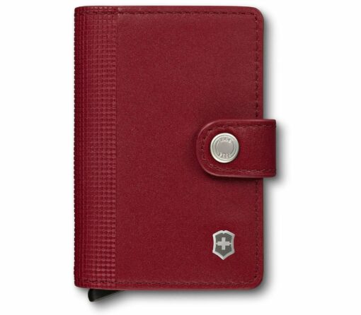 Shop ALTIUS Secrid Leather Card Wallet - Red in australian