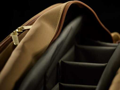 Shop 555 MKII Camera/Laptop Bag - Sage FibreNyte / Chocolate Leather in australian