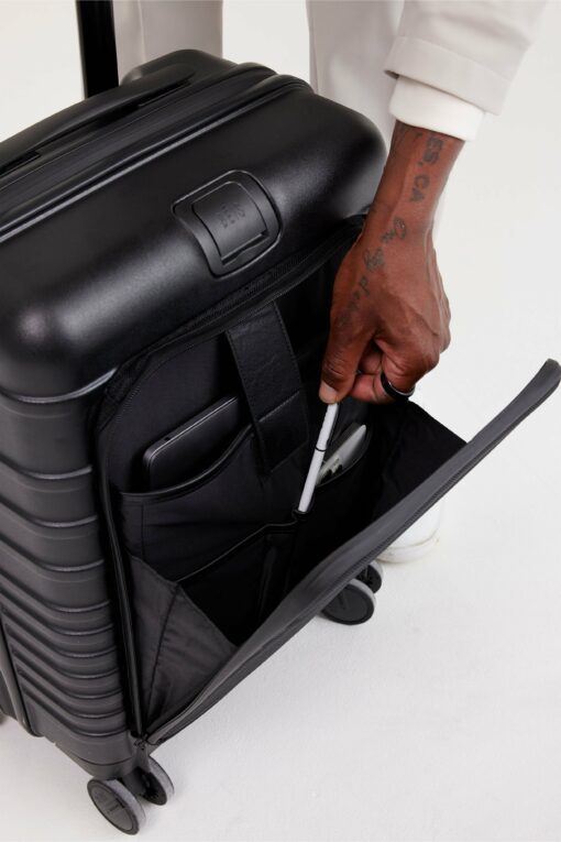 Shop The Front Pocket Carry-On Roller in Black in australian