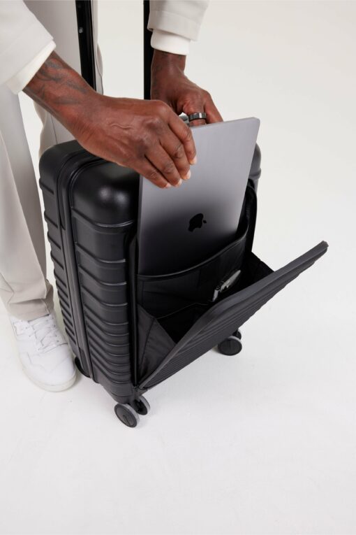 Shop The Front Pocket Carry-On Roller in Black in australian