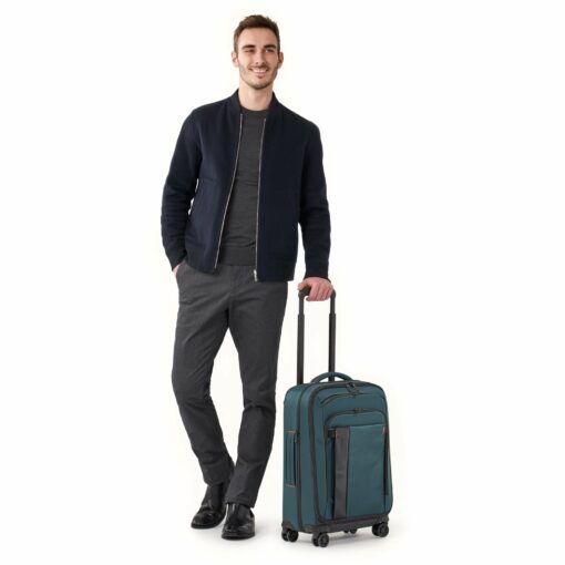 Shop ZDX DOMESTIC 56cm Carry-On Expandable Spinner - Ocean in australian