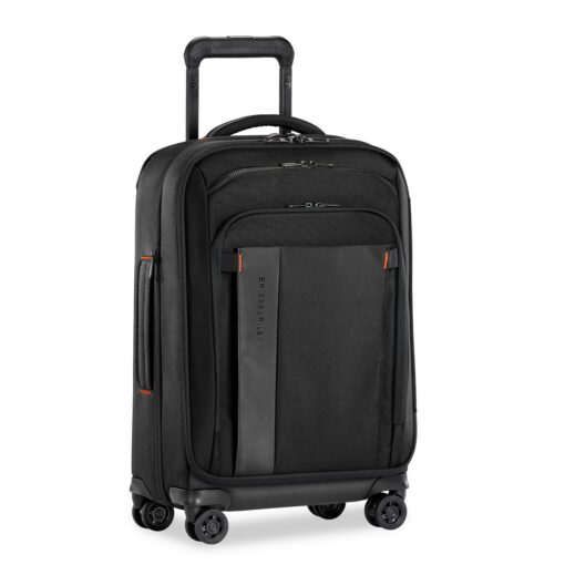 Shop ZDX DOMESTIC 56cm Carry-On Expandable Spinner - Black in australian