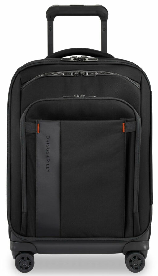 Shop ZDX DOMESTIC 56cm Carry-On Expandable Spinner - Black in australian