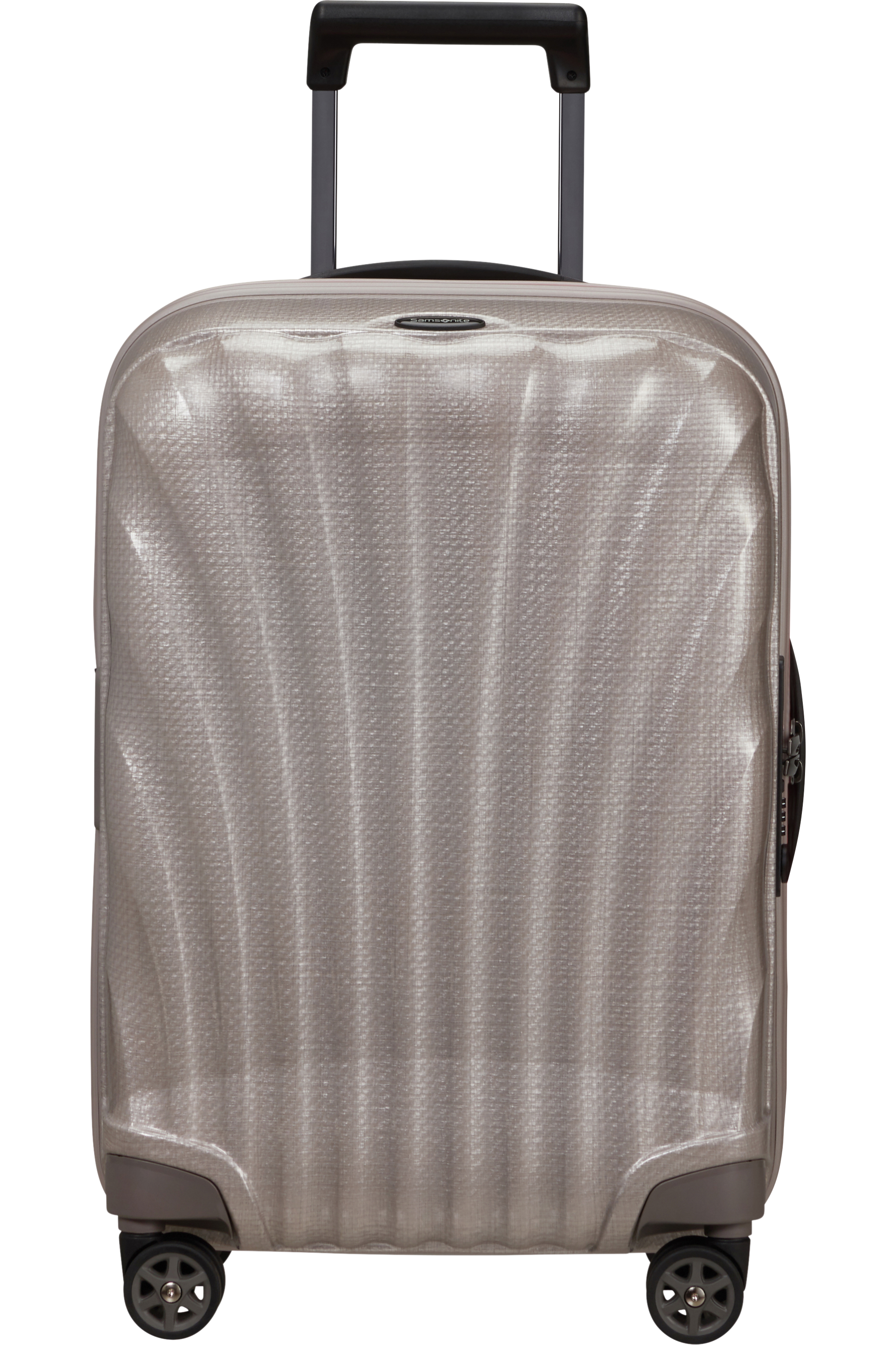 Shop C-Lite Spinner (4 wheels) 55cm Expandable Cabin - Pearl/Fuchsia in australian