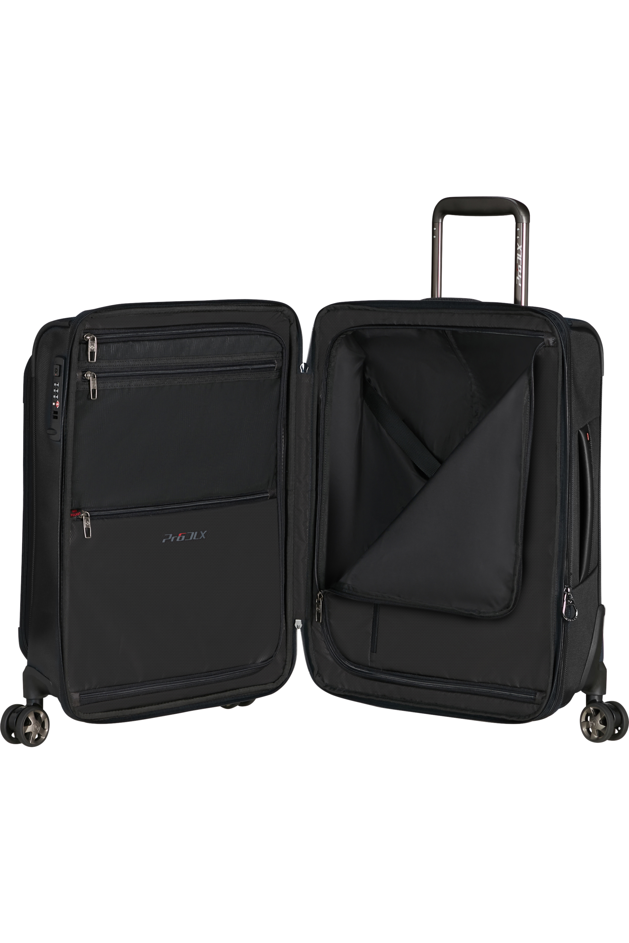 Shop PRO-DLX 6 Spinner Expandable (4 wheels) 55cm - Black in australian