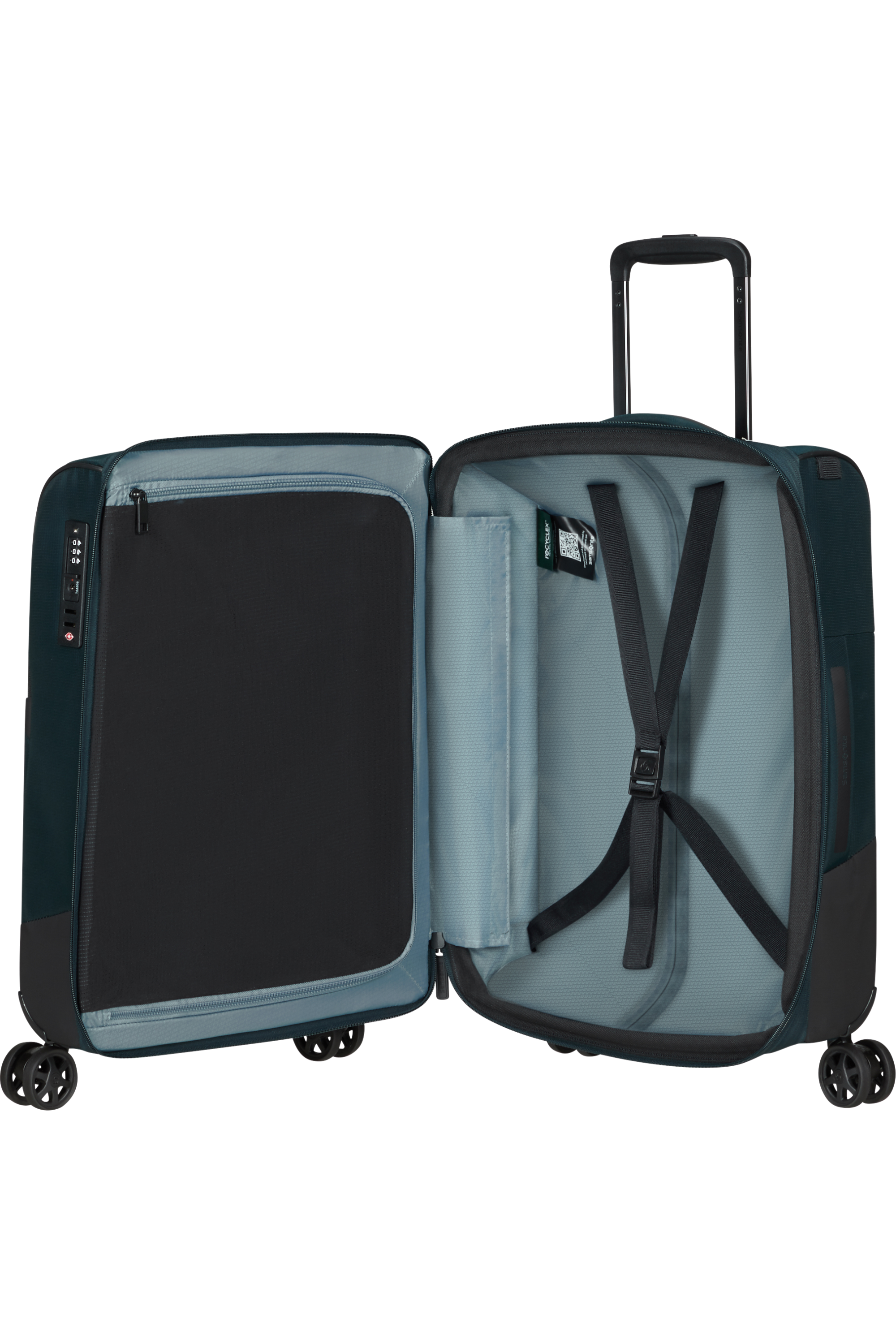 Shop BIZ2GO TRVL Spinner (4 wheels) 55cm - Deep Blue in australian