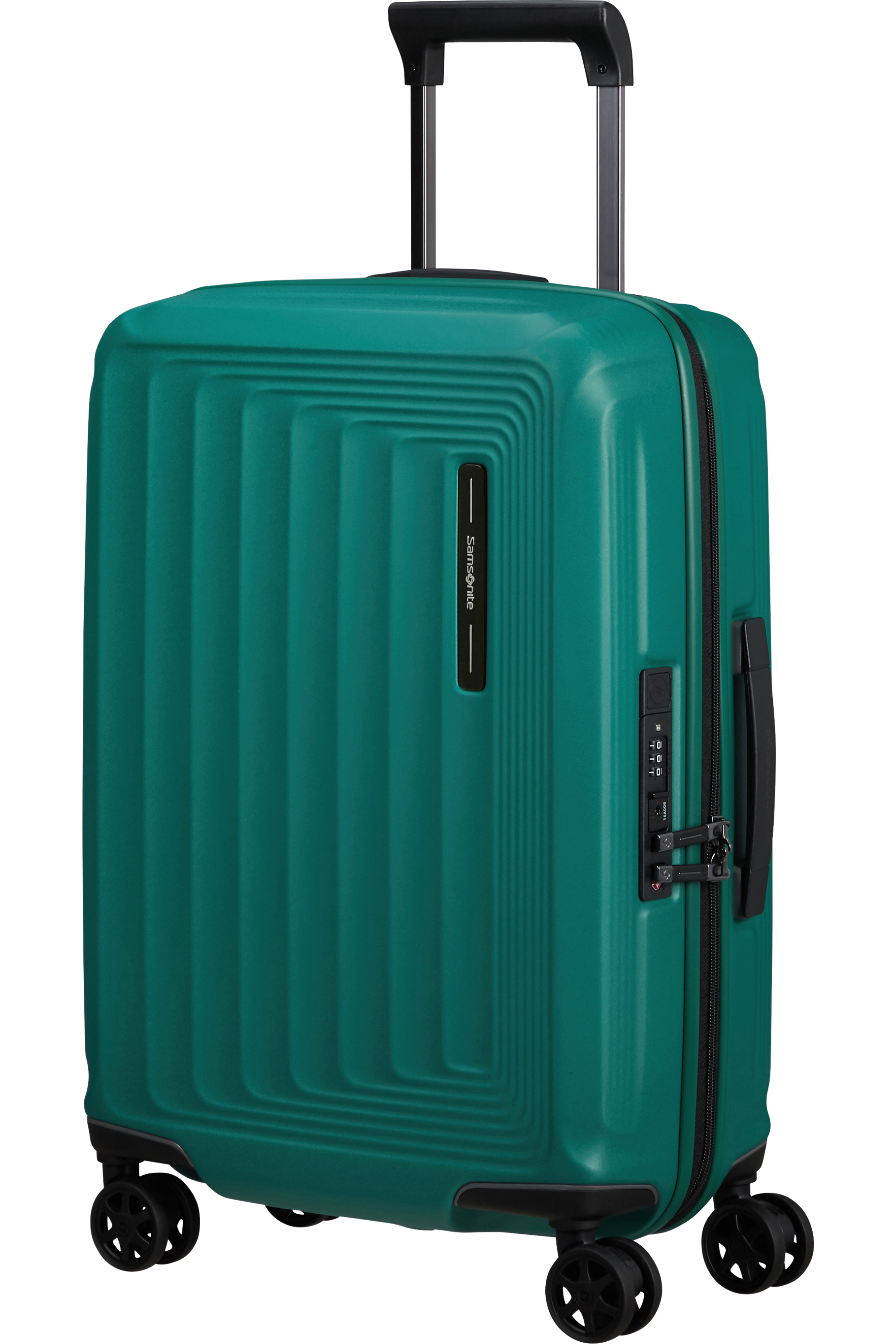 Shop NUON 55cm Spinner Expandable (4 Wheels) - Pine Green in australian