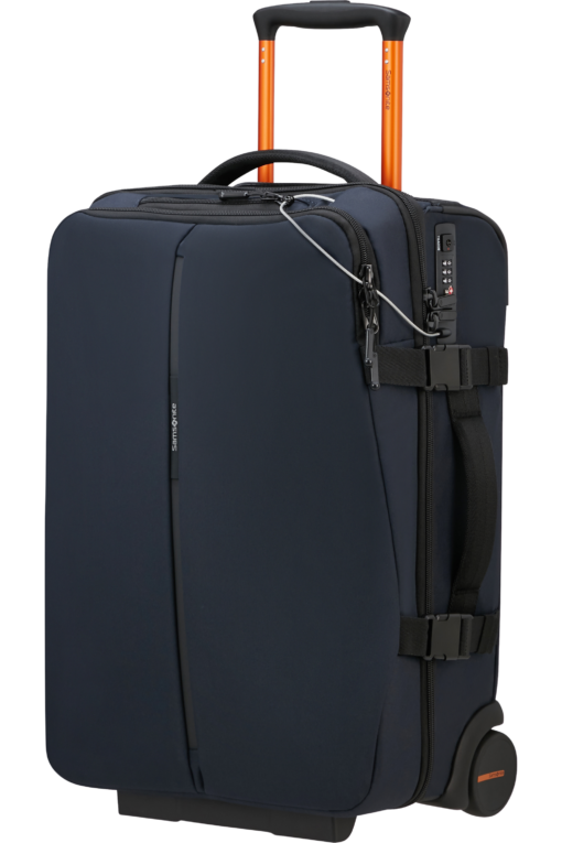 Shop SECURIPAK 2.0 Duffle with wheels 52cm - Dark Blue in australian