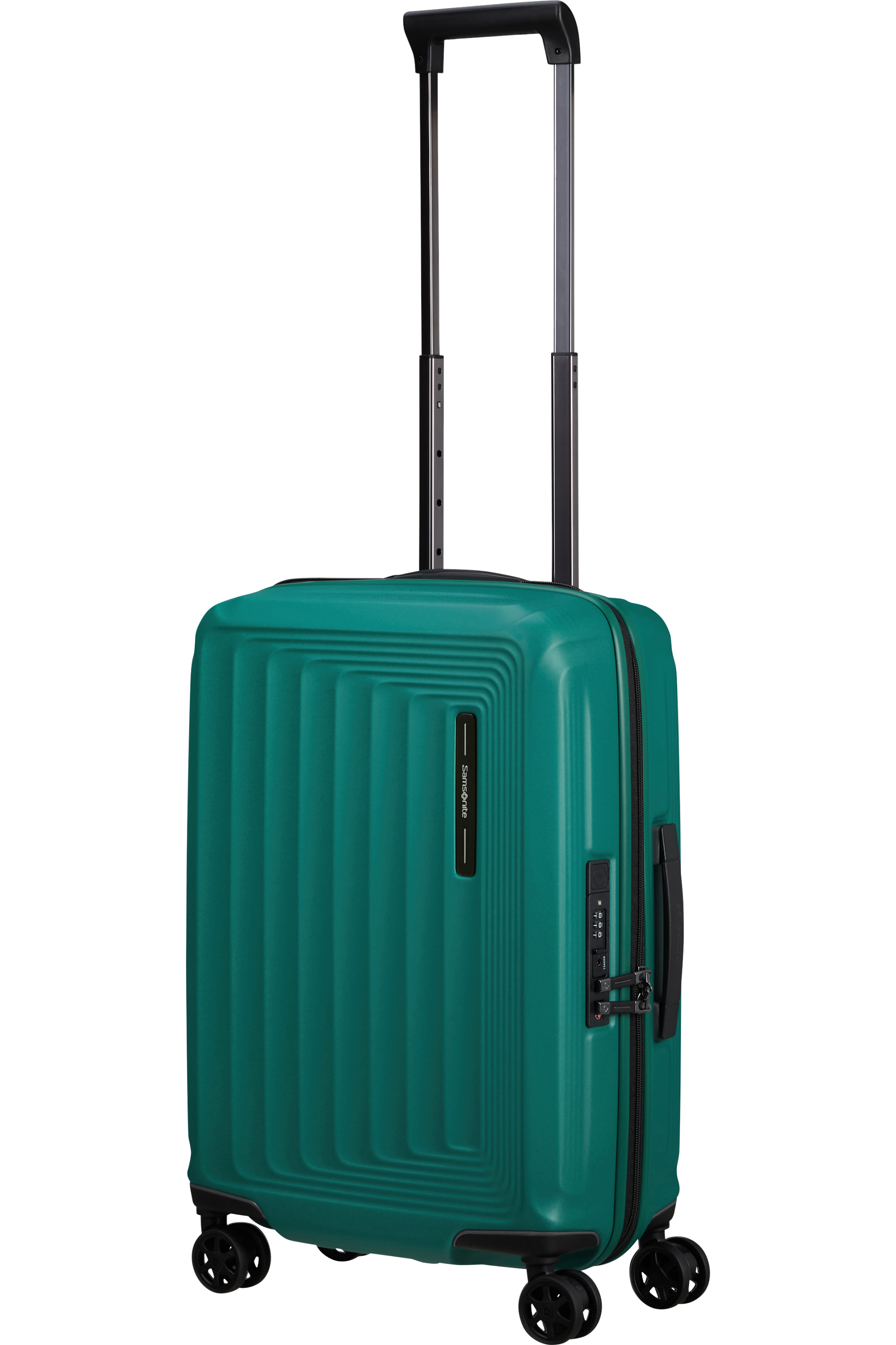 Shop NUON 55cm Spinner Expandable (4 Wheels) - Pine Green in australian