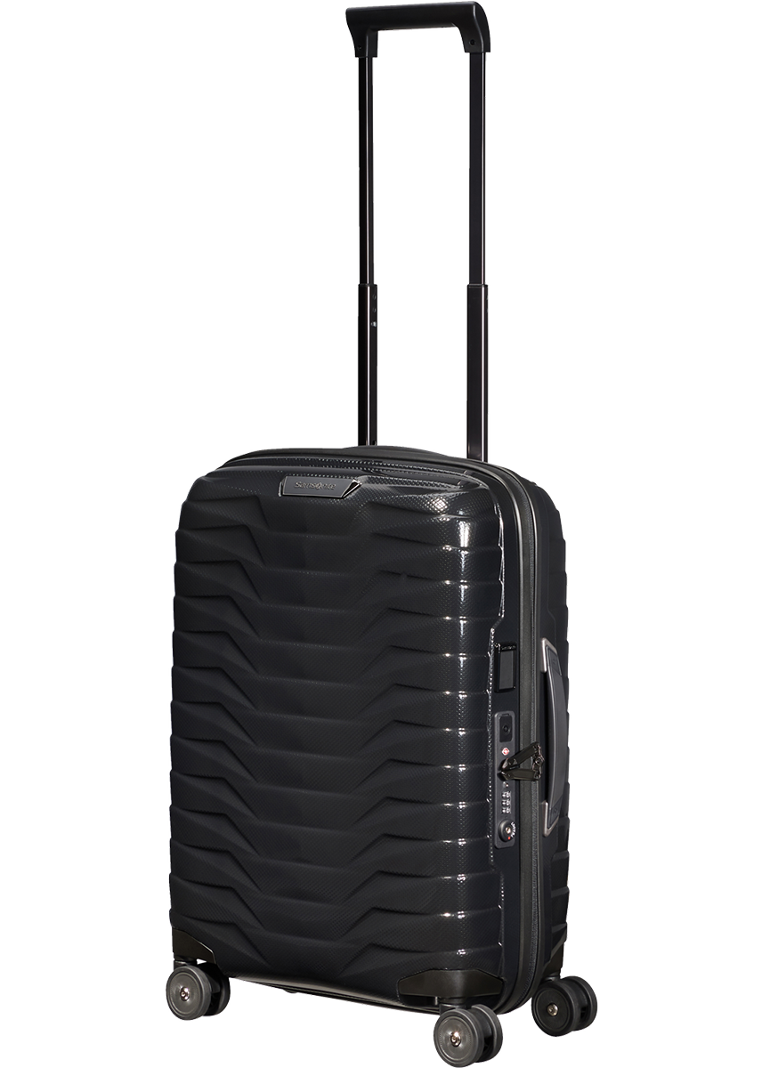 Shop PROXIS 55cm (20/23cm) Spinner Expandable (4 wheels) - Black in australian