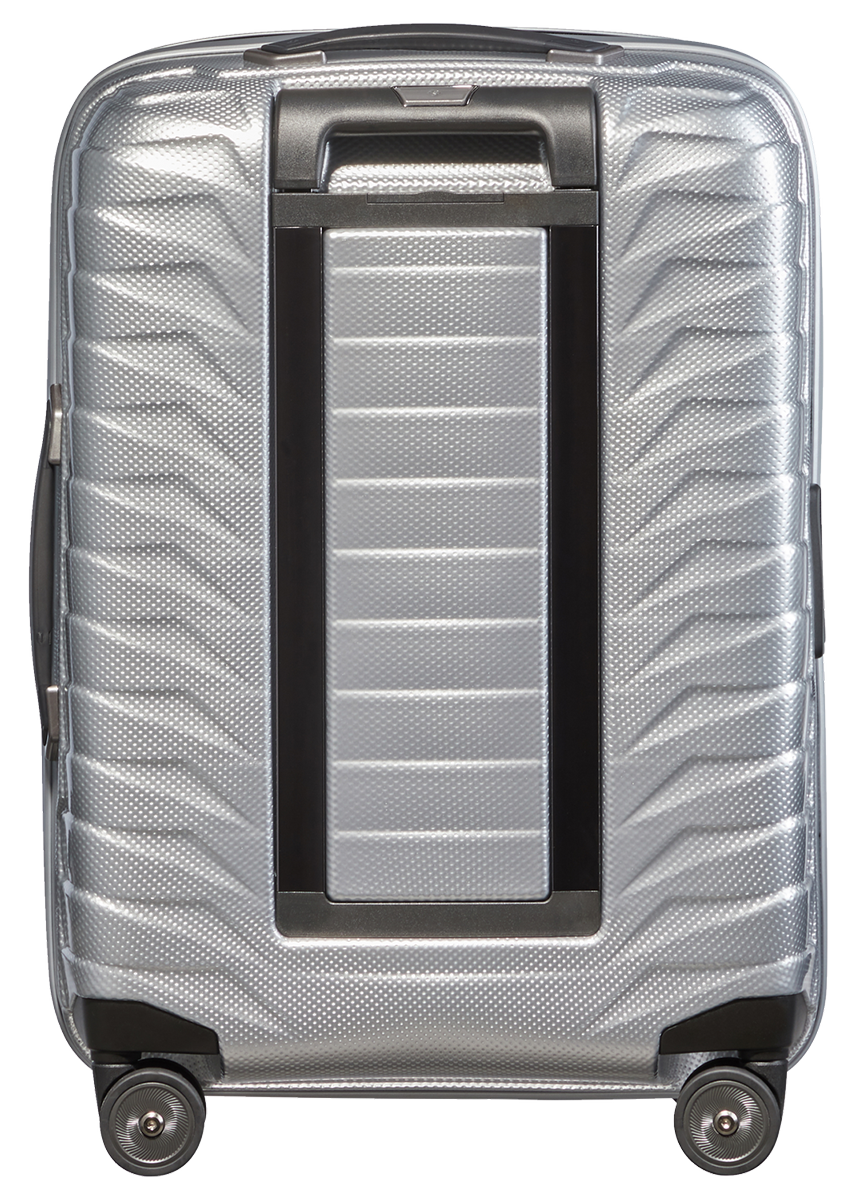 Shop PROXIS 55cm (20/23cm) Spinner Expandable (4 wheels) - Silver in australian