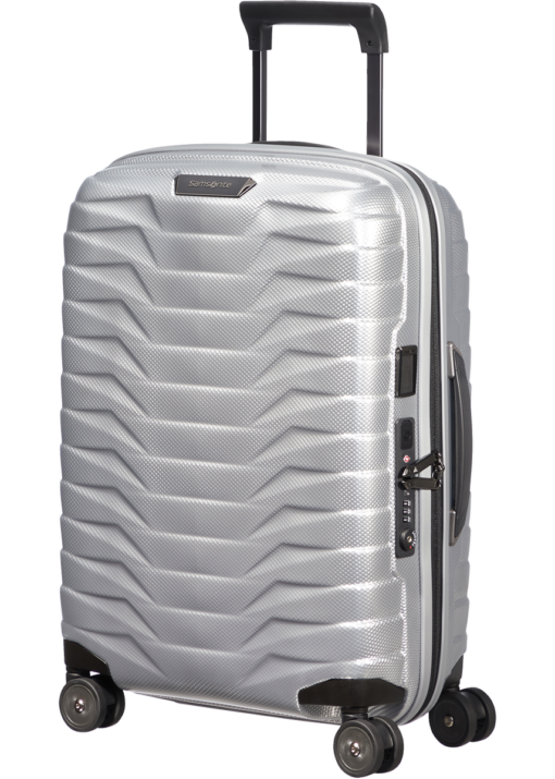 Shop PROXIS 55cm (20/23cm) Spinner Expandable (4 wheels) - Silver in australian