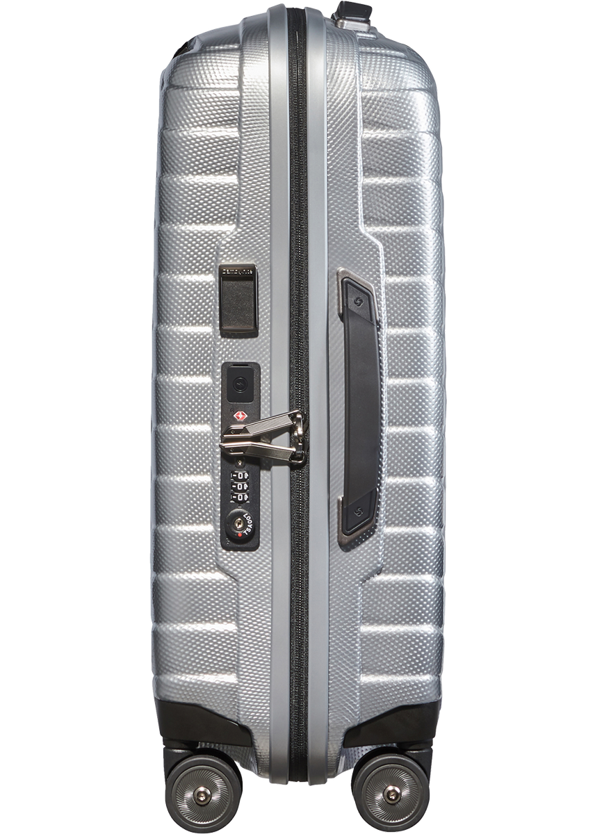 Shop PROXIS 55cm (20/23cm) Spinner Expandable (4 wheels) - Silver in australian