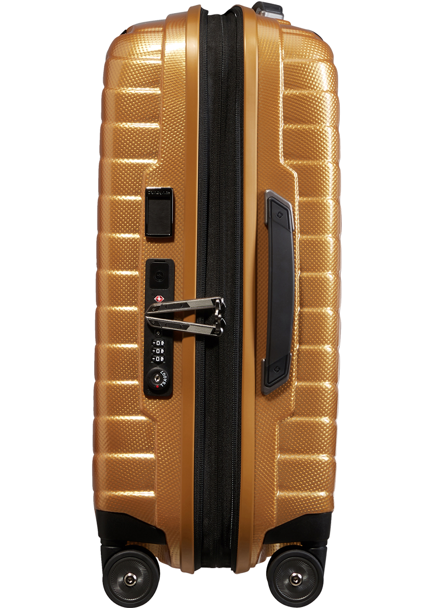 Shop PROXIS 55cm (20/23cm) Spinner Expandable (4 wheels) - Honey Gold in australian