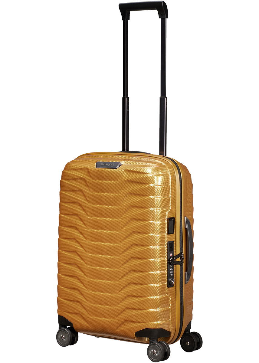 Shop PROXIS 55cm (20/23cm) Spinner Expandable (4 wheels) - Honey Gold in australian