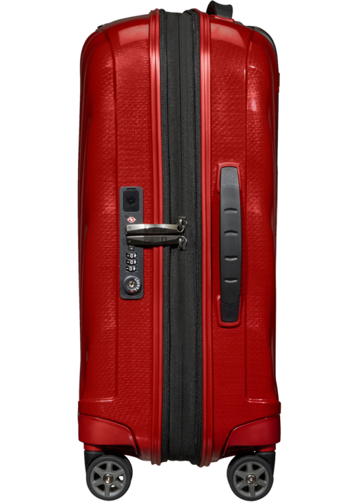 Shop C-Lite Spinner (4 wheels) 55cm Expandable Cabin - Chili red in australian
