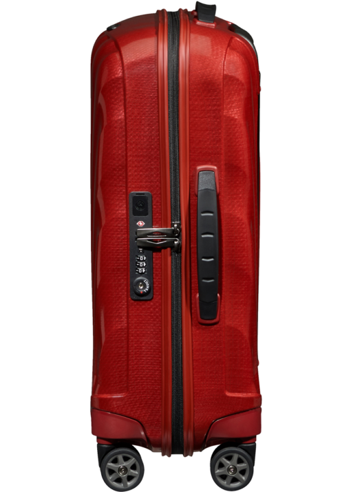 Shop C-Lite Spinner (4 wheels) 55cm Expandable Cabin - Chili red in australian