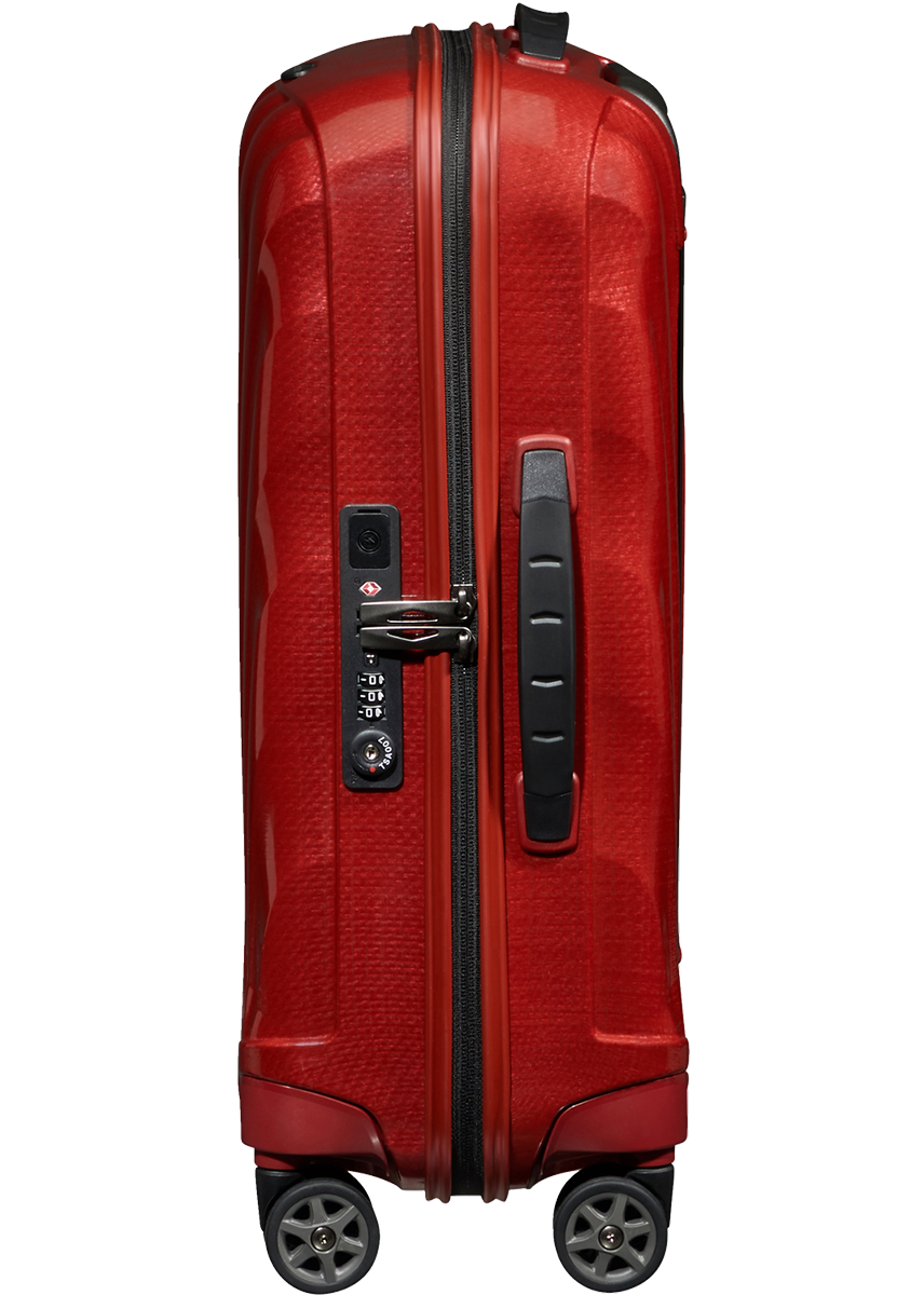 Shop C-Lite Spinner (4 wheels) 55cm Expandable Cabin - Chili red in australian