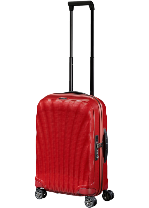 Shop C-Lite Spinner (4 wheels) 55cm Expandable Cabin - Chili red in australian