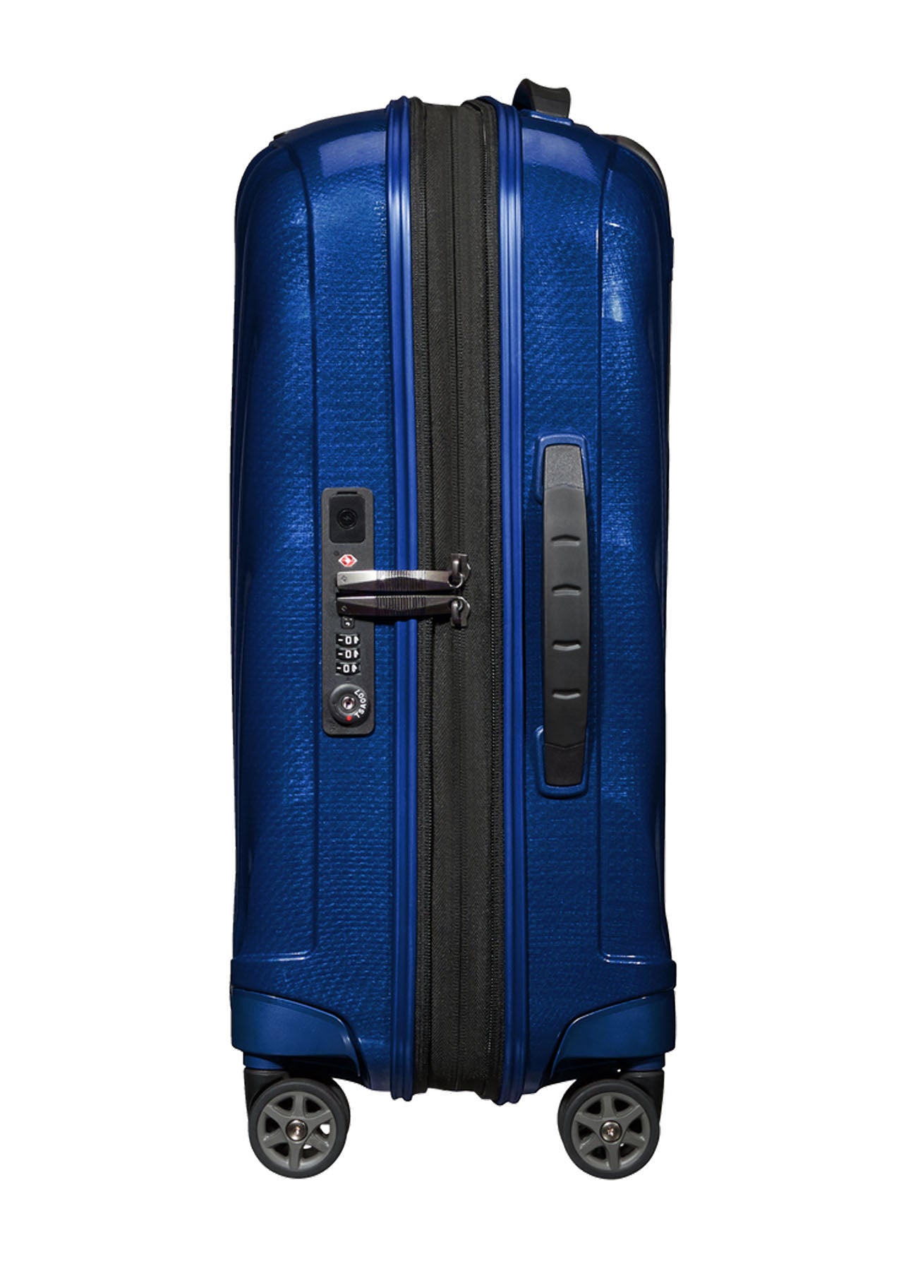 Shop C-Lite Spinner (4 wheels) 55cm Expandable Cabin - Deep Blue in australian