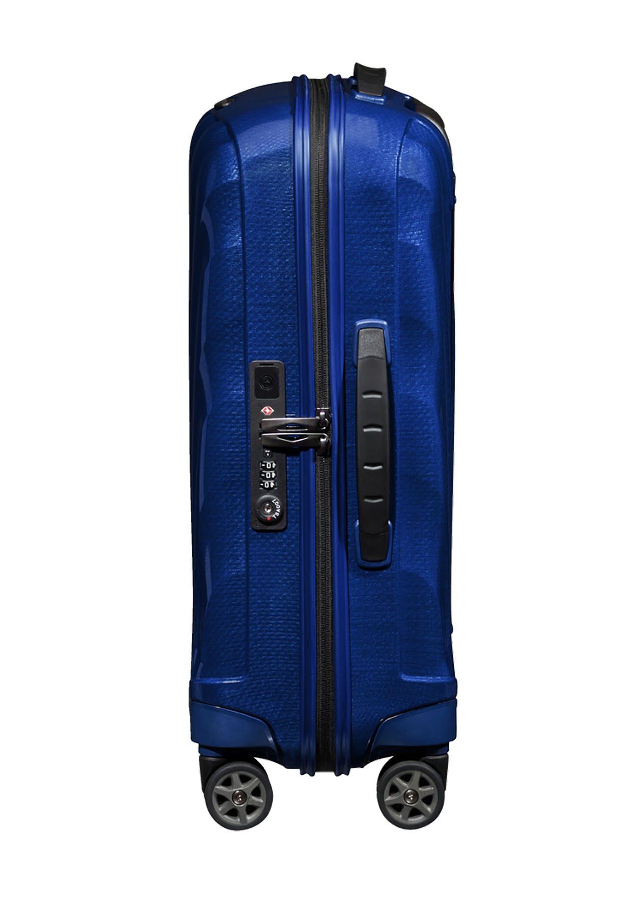 Shop C-Lite Spinner (4 wheels) 55cm Expandable Cabin - Deep Blue in australian
