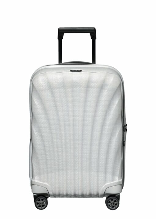 Shop C-Lite Spinner (4 wheels) 55cm Expandable Cabin - Off White in australian