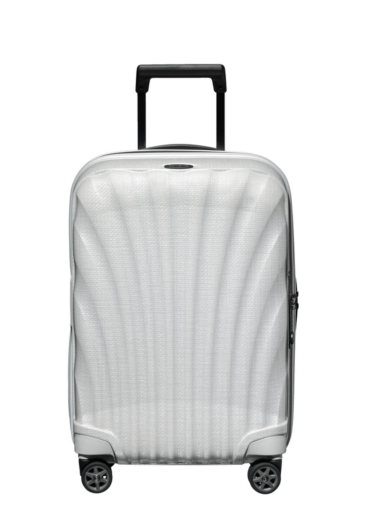 Shop C-Lite Spinner (4 wheels) 55cm Expandable Cabin - Off White in australian