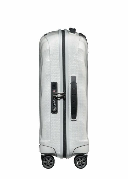 Shop C-Lite Spinner (4 wheels) 55cm Expandable Cabin - Off White in australian