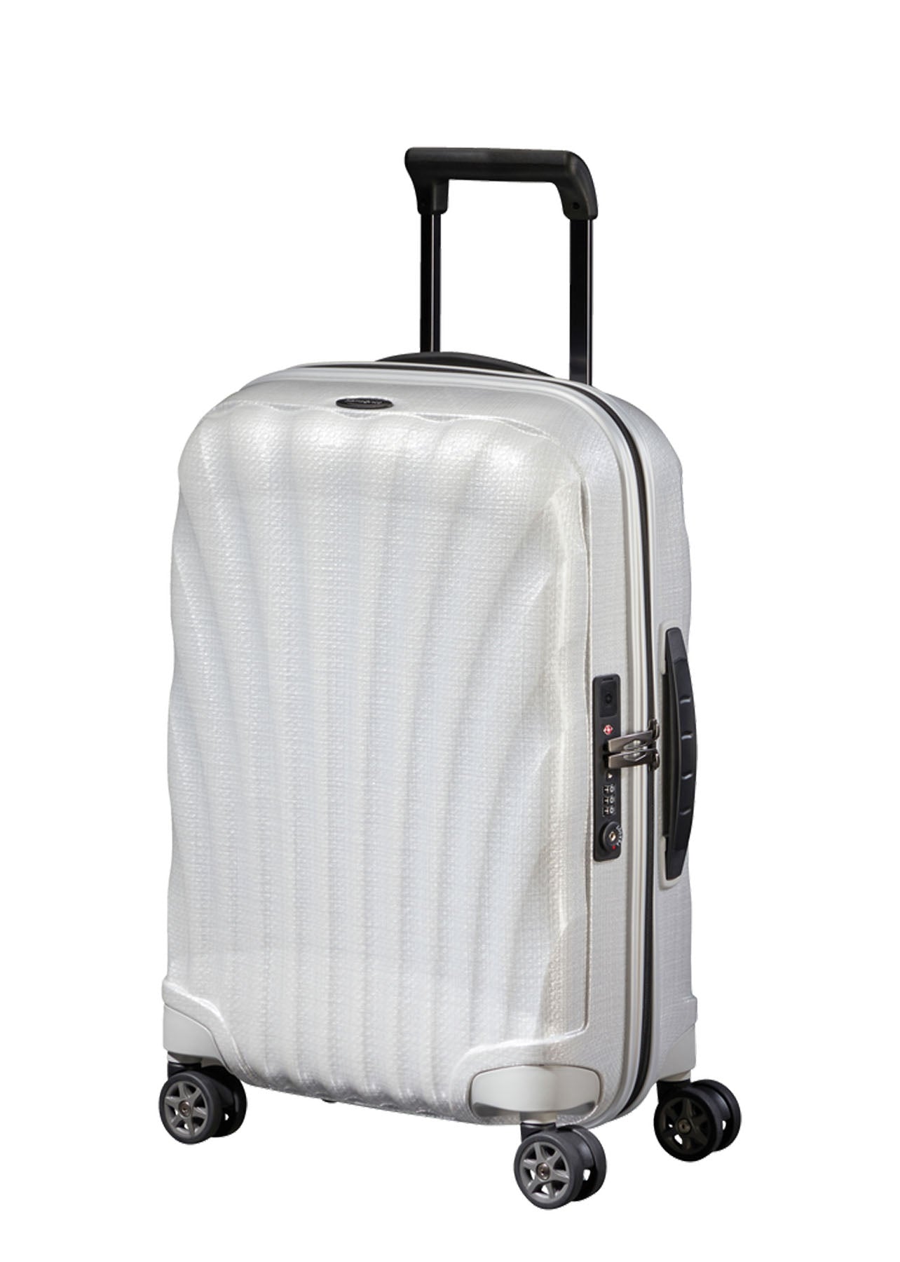 Shop C-Lite Spinner (4 wheels) 55cm Expandable Cabin - Off White in australian