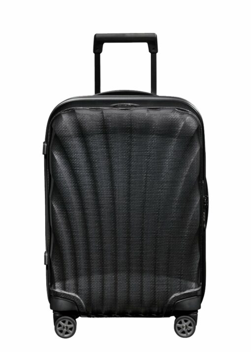 Shop C-Lite Spinner (4 wheels) 55cm Expandable Cabin - Black in australian