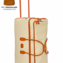 Shop Firenze Check-In Wheeled Holdall - Cream in australian