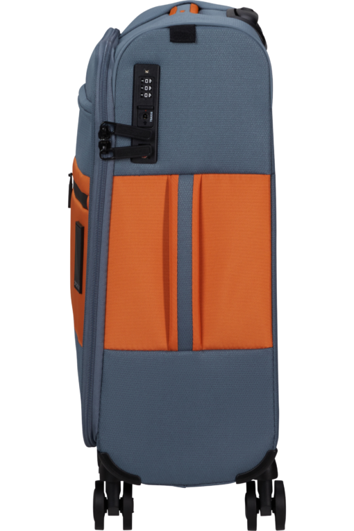 Shop VAYCAY Spinner (4 wheels) 55cm - Blueberry Blue/Orange in australian
